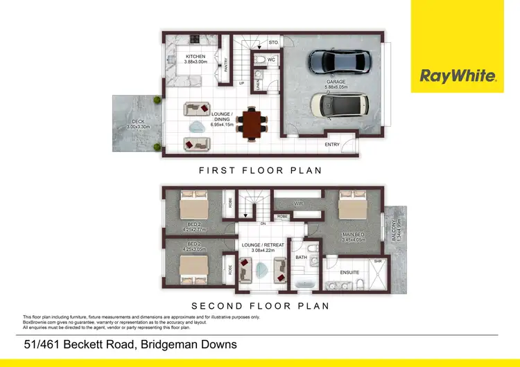 Floorplan of Homely townhouse listing, 51/461 Beckett Road, Bridgeman Downs QLD 4035