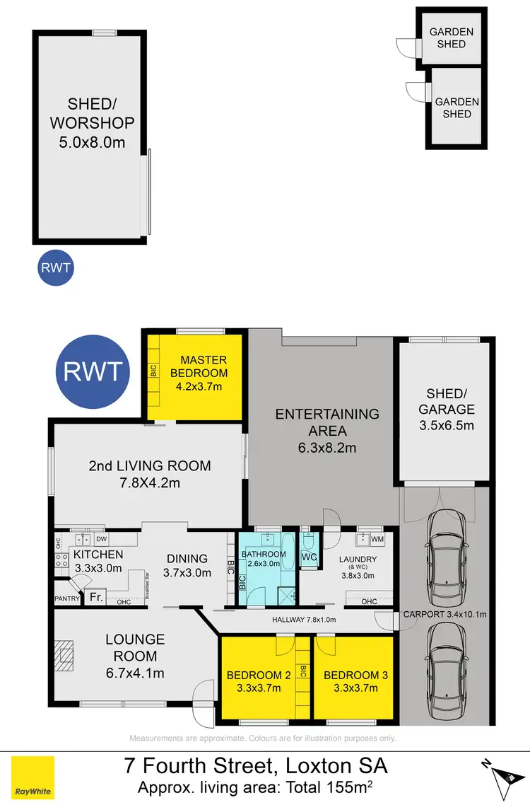 Floorplan of Homely house listing, 7 Fourth Street, Loxton SA 5333