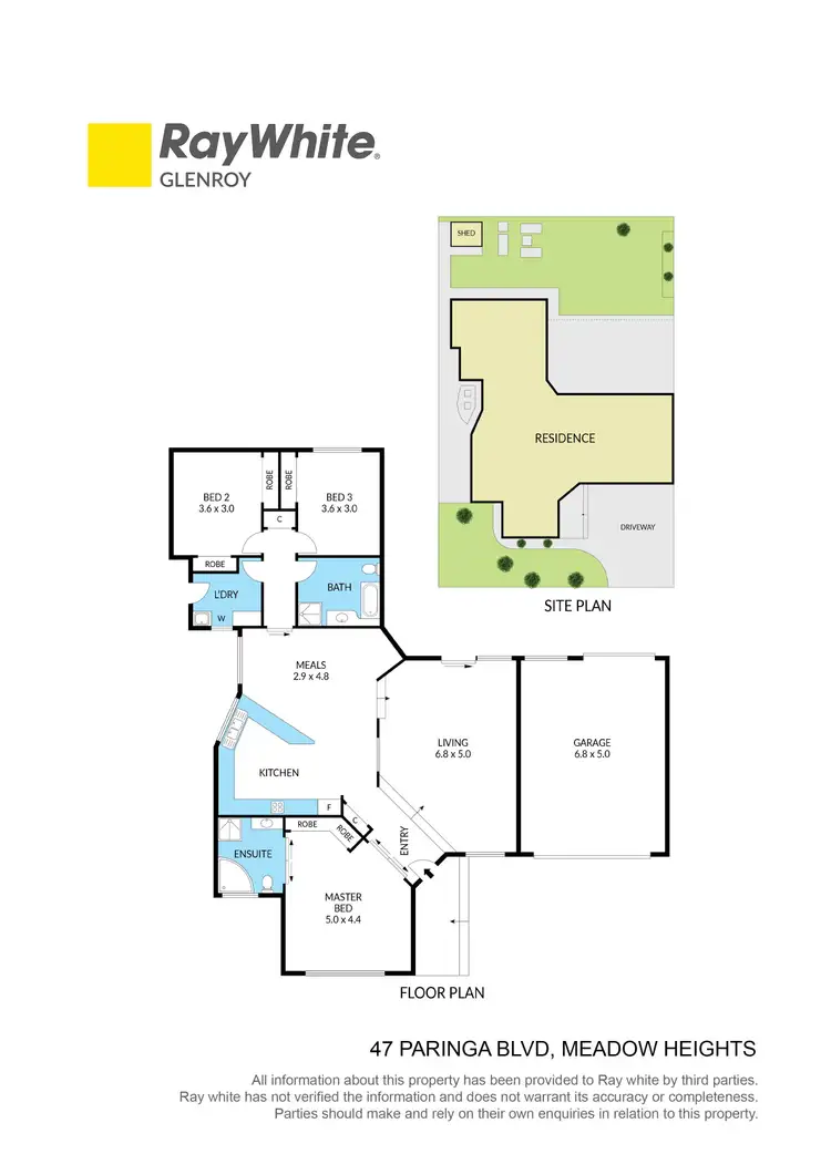 Floorplan of Homely house listing, 47 Paringa Boulevard, Meadow Heights VIC 3048