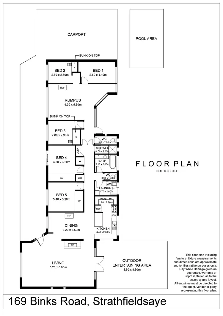Floorplan of Homely house listing, 169 Binks Road, Strathfieldsaye VIC 3551