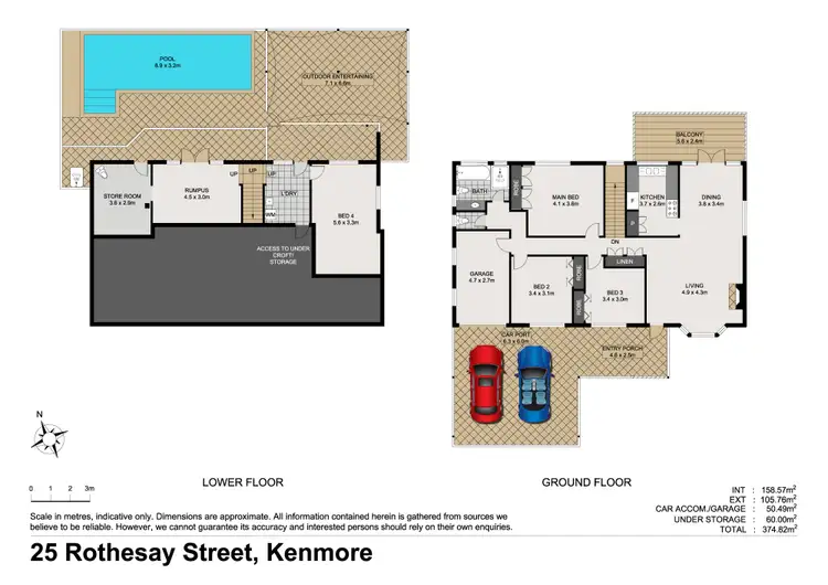 Floorplan of Homely house listing, 25 Rothesay Street, Kenmore QLD 4069