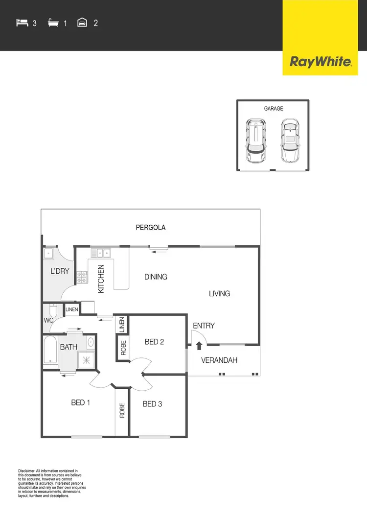 Floorplan of Homely house listing, 19 Elyard Place, Dunlop ACT 2615