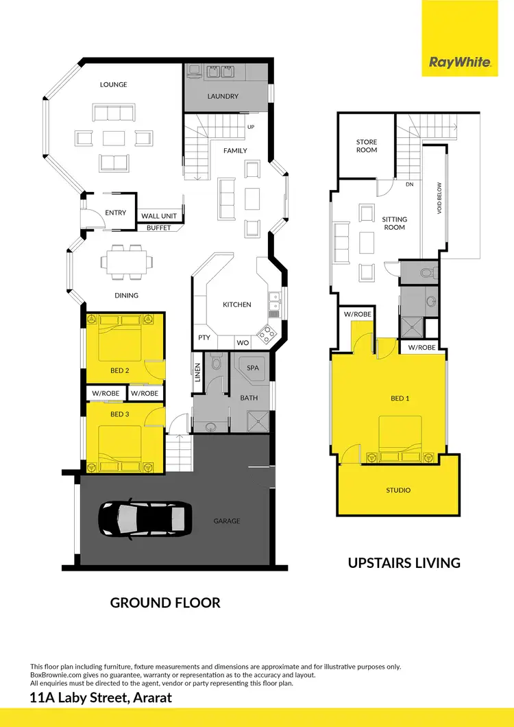 Floorplan of Homely house listing, 11A Laby Street, Ararat VIC 3377