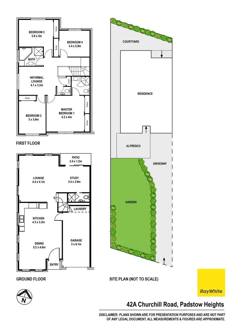 Floorplan of Homely semi-detached listing, 42a Churchill Road, Padstow Heights NSW 2211