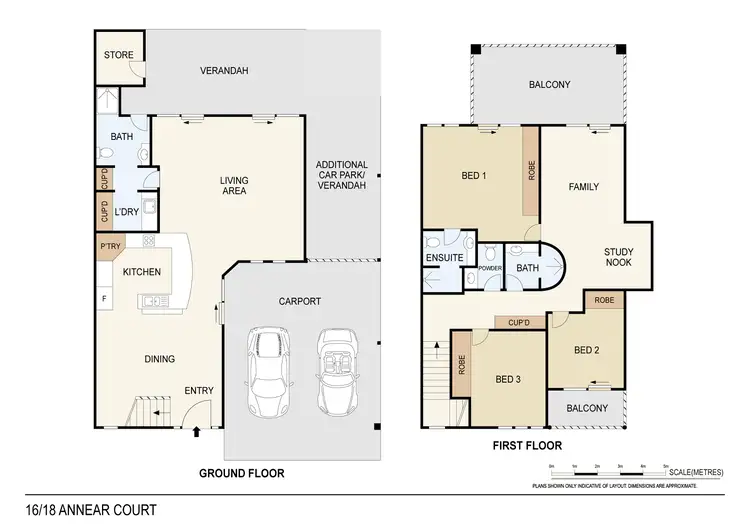 Floorplan of Homely townhouse listing, 16/18 Annear Court, Stuart Park NT 820