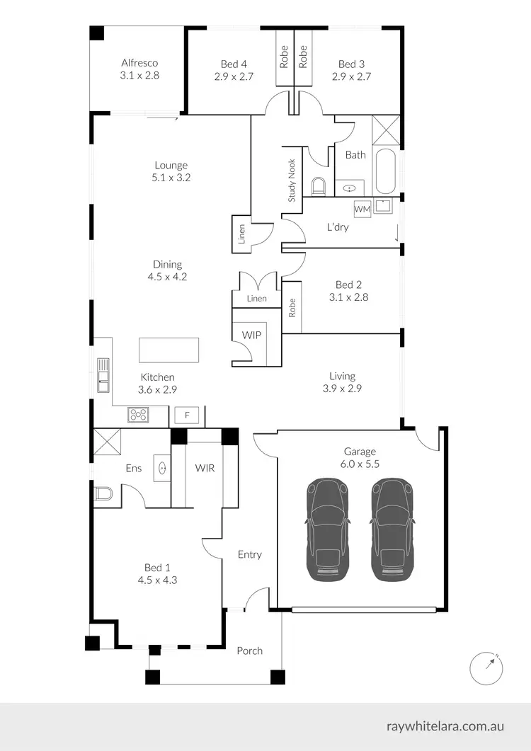 Floorplan of Homely house listing, 7 Goodenia Avenue, Lara VIC 3212