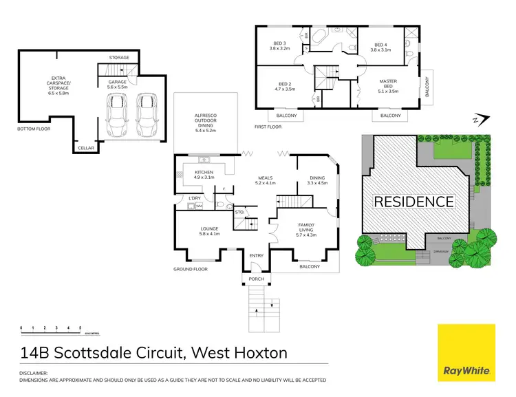 Floorplan of Homely house listing, 14B Scottsdale Circuit, West Hoxton NSW 2171