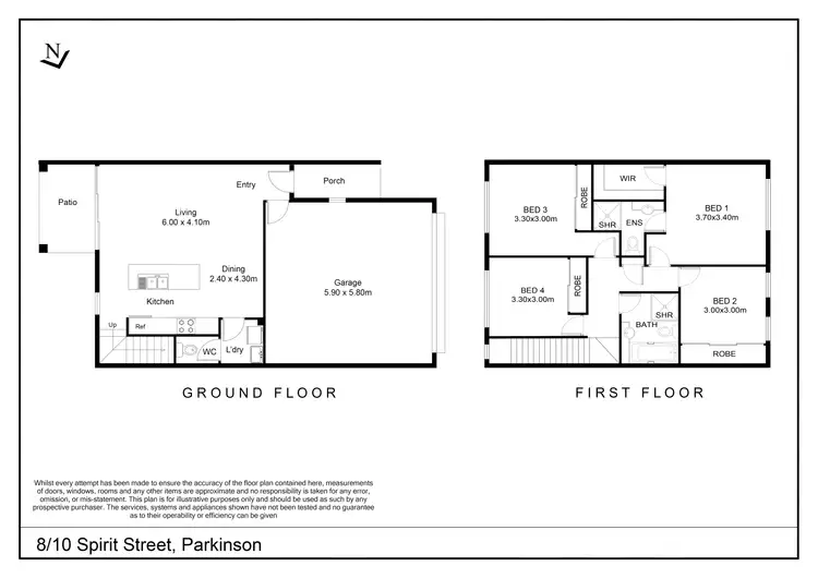 Floorplan of Homely townhouse listing, 8/10 Spirit Street, Parkinson QLD 4115