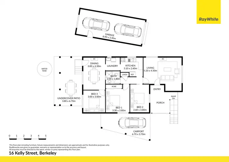 Floorplan of Homely house listing, 16 Kelly Street, Berkeley NSW 2506