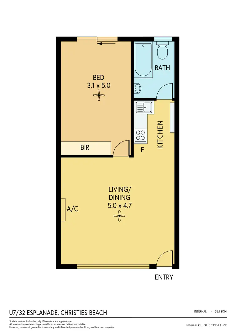 Floorplan of Homely unit listing, 7/32 Esplanade, Christies Beach SA 5165