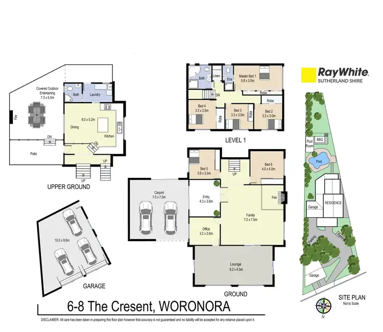 Floorplan of Homely house listing, 6-8 The Crescent, Woronora NSW 2232