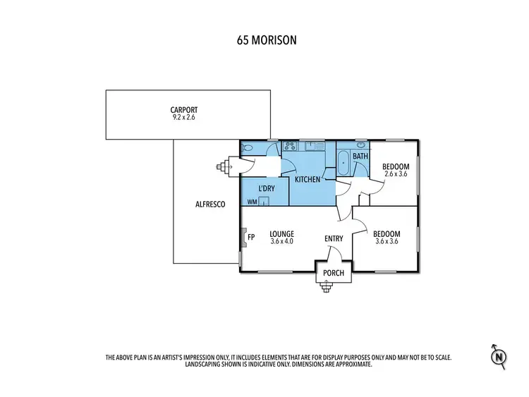 Floorplan of Homely house listing, 65 Morison Crescent, Seymour VIC 3660