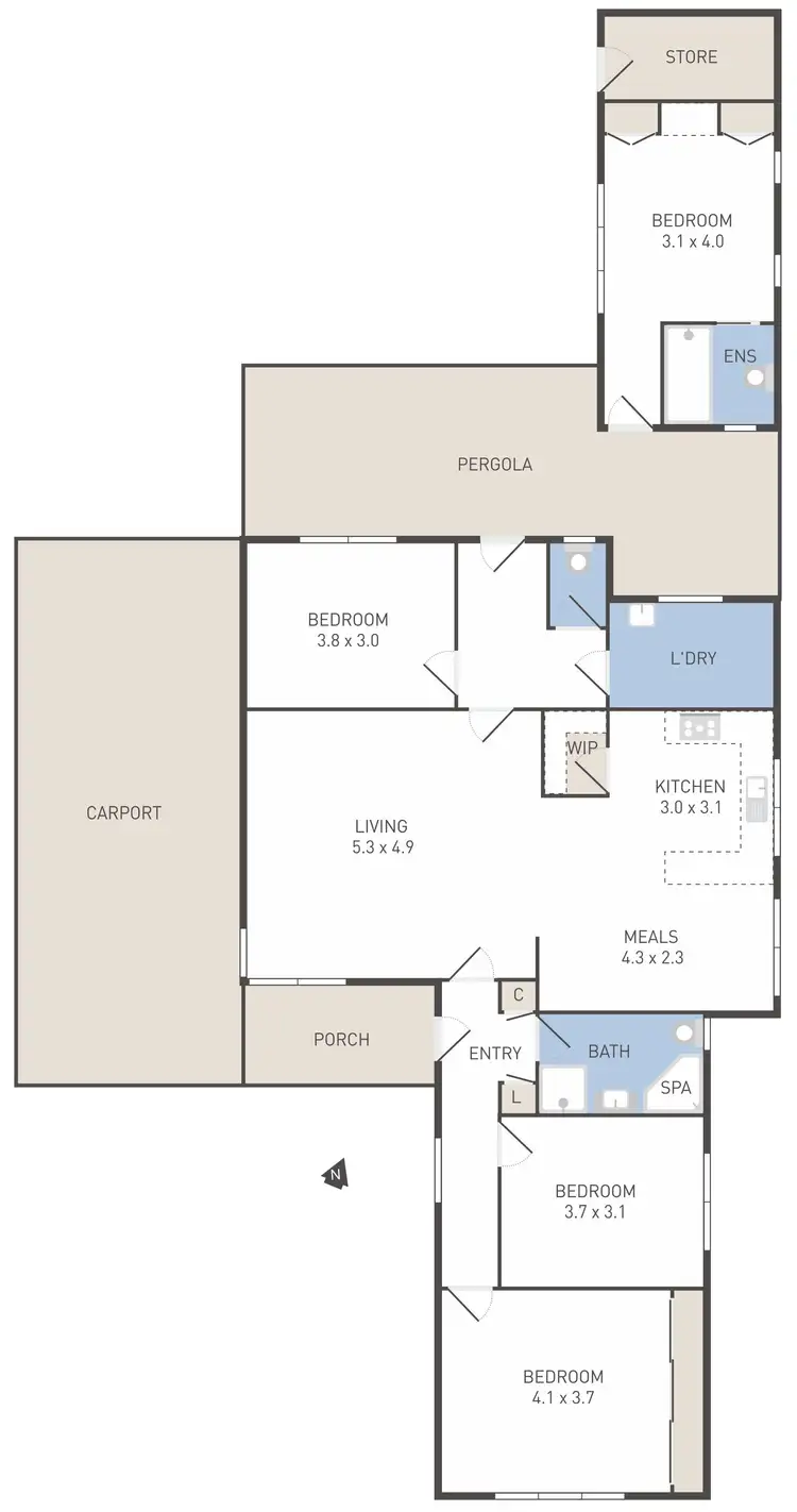 Floorplan of Homely house listing, 8 Scotsburn Grove, Werribee VIC 3030