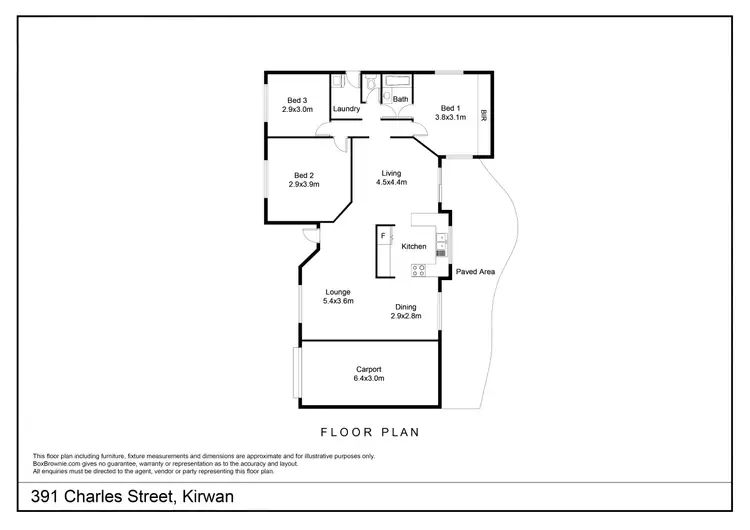 Floorplan of Homely house listing, 391 Charles Street, Kirwan QLD 4817