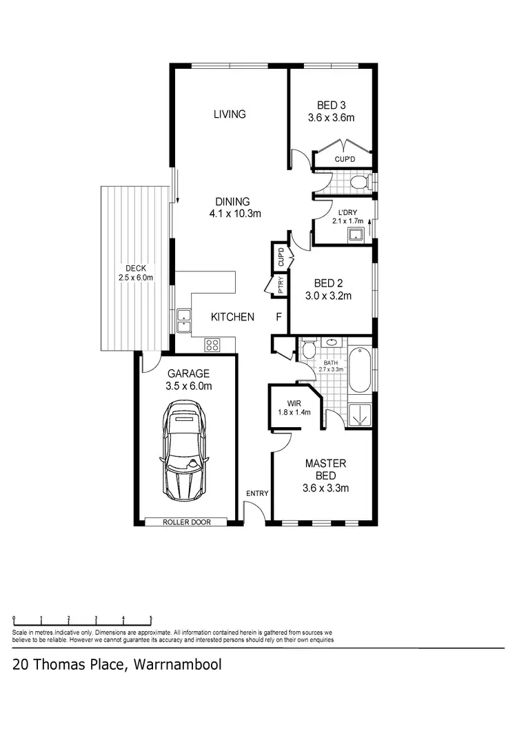 Floorplan of Homely house listing, 20 Thomas Place, Warrnambool VIC 3280