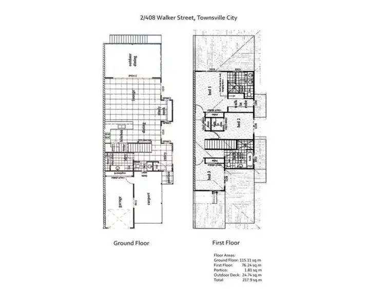 Floorplan of Homely house listing, 2/408 Walker Street, Townsville City QLD 4810