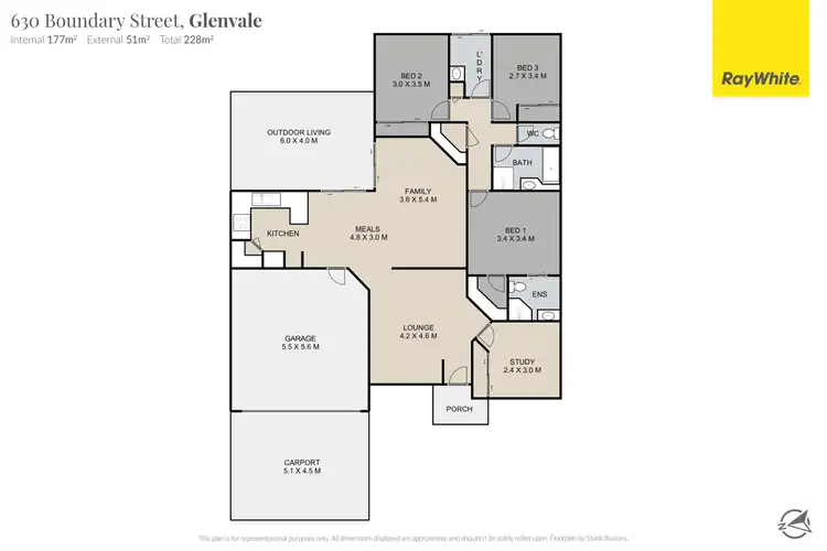 Floorplan of Homely house listing, 630 Boundary Street, Glenvale QLD 4350