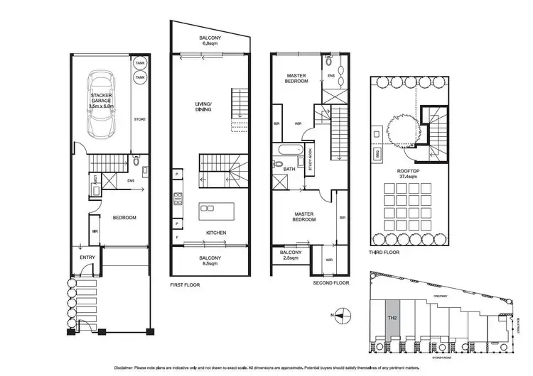 Floorplan of Homely townhouse listing, 6/820 Sydney Road, Coburg North VIC 3058