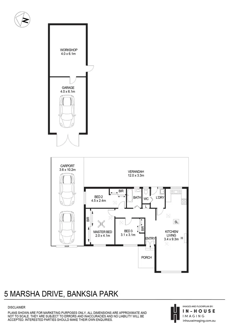 Floorplan of Homely house listing, 5 Marsha Drive, Banksia Park SA 5091