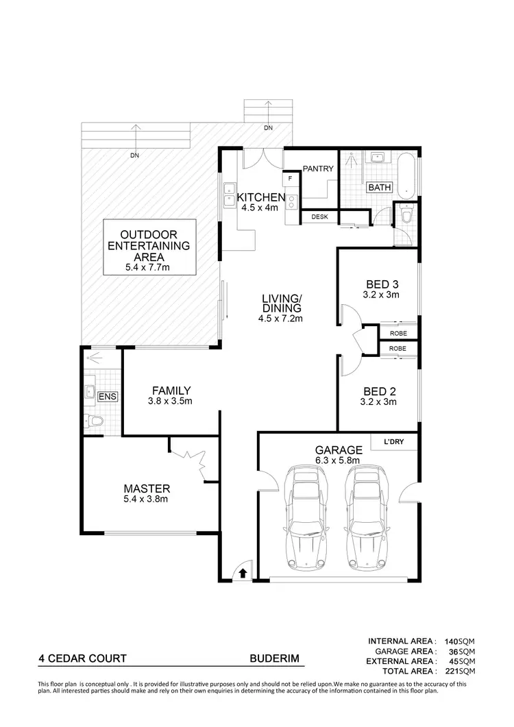 Floorplan of Homely house listing, 4 Cedar Court, Buderim QLD 4556