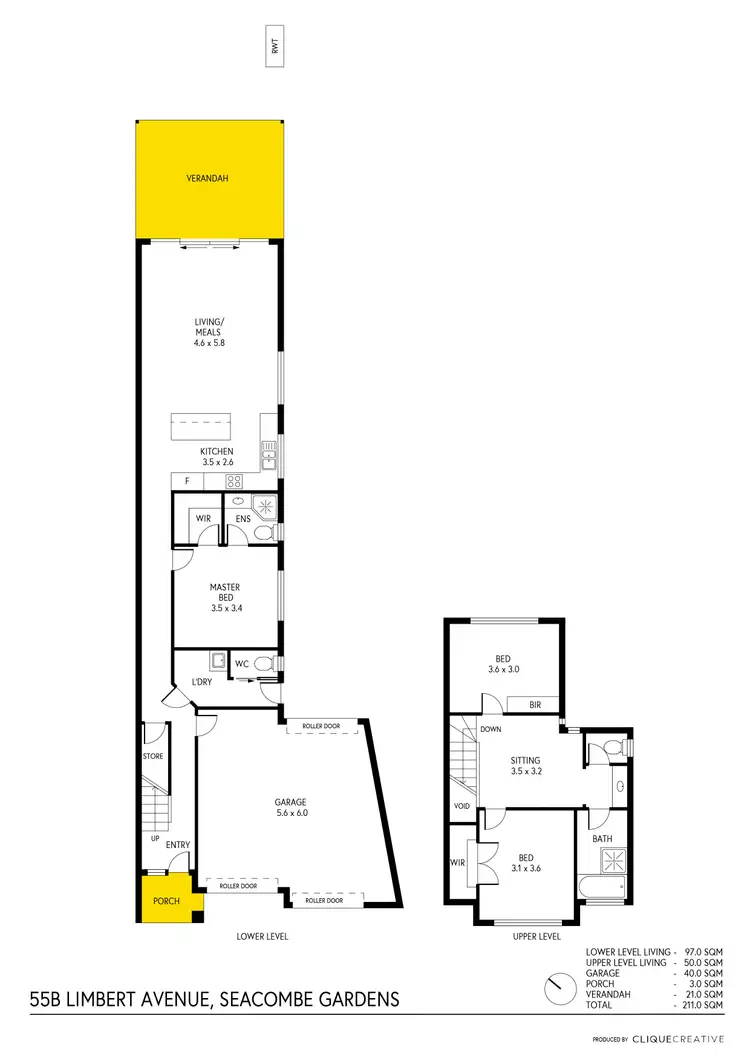 Floorplan of Homely house listing, 55B Limbert Avenue, Seacombe Gardens SA 5047