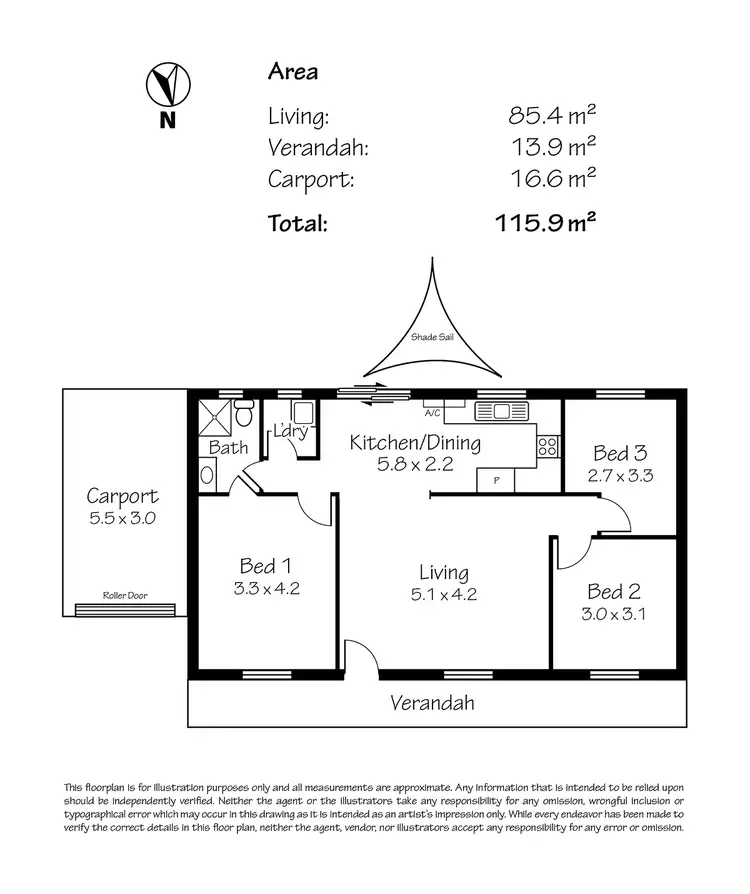 Floorplan of Homely house listing, 5 Dutch Close, Mount Barker SA 5251