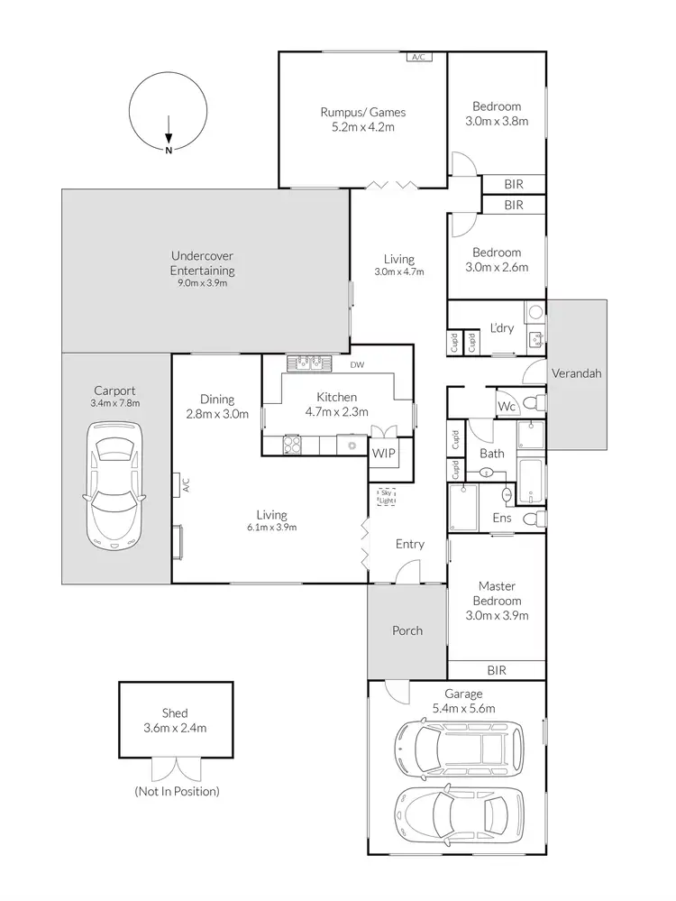 Floorplan of Homely house listing, 13 Walkers Road, Lara VIC 3212