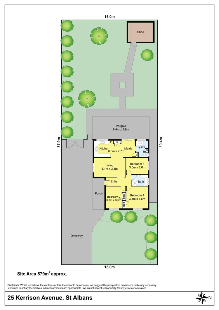 Floorplan of Homely house listing, 25 Kerrison Avenue, St Albans VIC 3021
