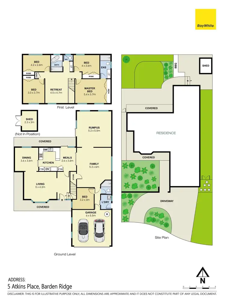 Floorplan of Homely house listing, 5 Atkins Place, Barden Ridge NSW 2234