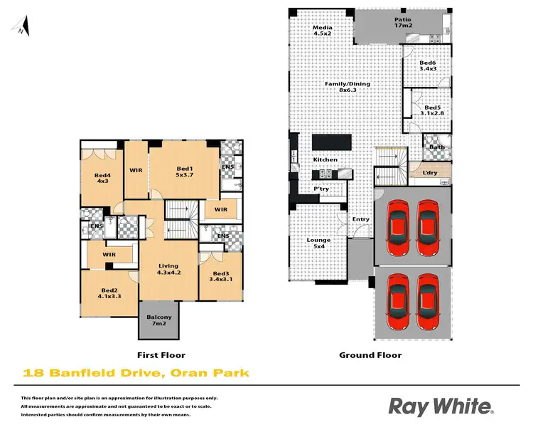 Floorplan of Homely house listing, 18 Banfield Drive, Oran Park NSW 2570