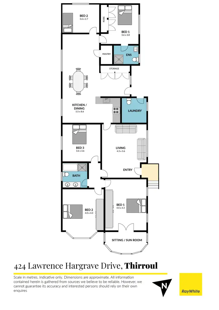 Floorplan of Homely house listing, 424 Lawrence Hargrave Drive, Thirroul NSW 2515