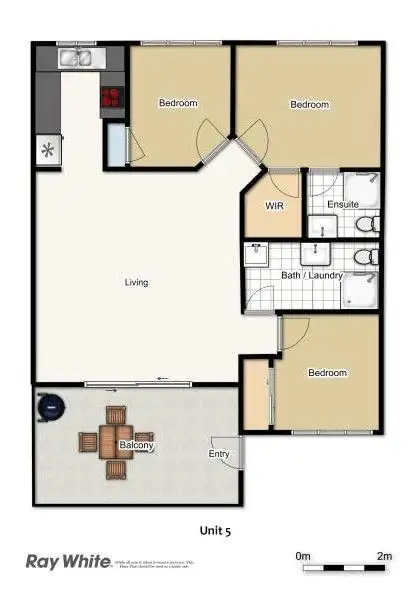 Floorplan of Homely unit listing, 5/68 Gillies Street, Zillmere QLD 4034