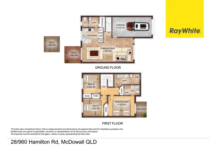 Floorplan of Homely townhouse listing, 28/960 Hamilton Road, Mcdowall QLD 4053
