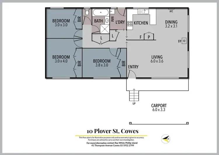 Floorplan of Homely house listing, 10 Plover Street, Cowes VIC 3922