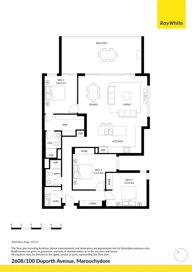 Floorplan of Homely unit listing, 2608/100 Duporth Avenue, Maroochydore QLD 4558