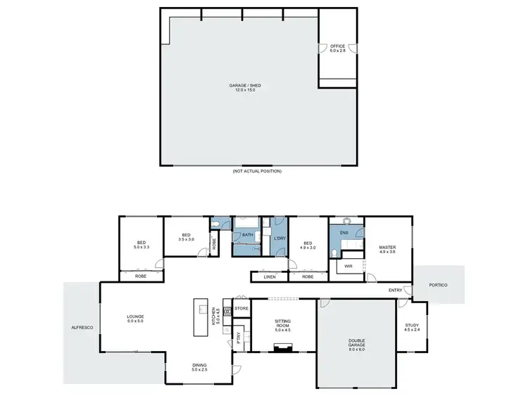 Floorplan of Homely house listing, 6 Inglis Road, Benalla VIC 3672