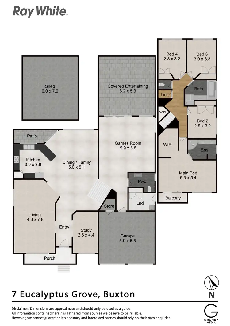 Floorplan of Homely house listing, 7 Eucalyptus Grove, Buxton NSW 2571