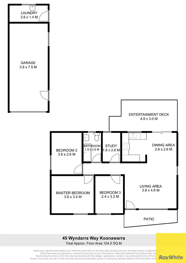 Floorplan of Homely house listing, 45 Wyndarra Way, Koonawarra NSW 2530