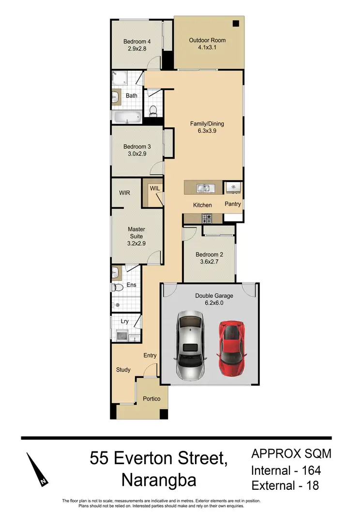 Floorplan of Homely house listing, 55 Everton Street, Narangba QLD 4504
