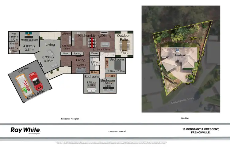 Floorplan of Homely house listing, 16 Constantia Crescent, Frenchville QLD 4701
