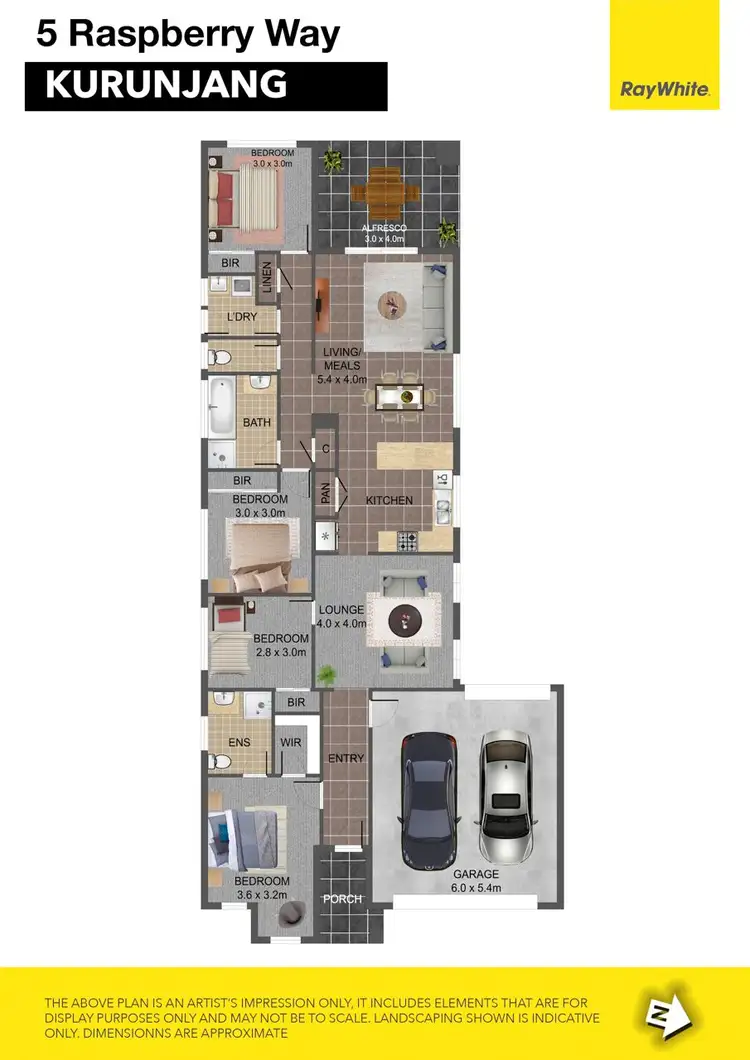 Floorplan of Homely house listing, 5 Raspberry Way, Kurunjang VIC 3337