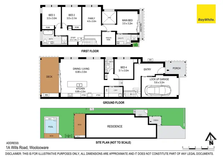 Floorplan of Homely house listing, 1A Wills Road, Woolooware NSW 2230