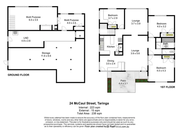 Floorplan of Homely house listing, 24 McCaul Street, Taringa QLD 4068