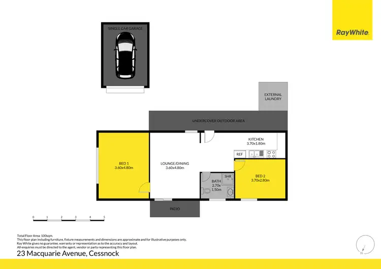 Floorplan of Homely house listing, 23 Macquarie Avenue, Cessnock NSW 2325