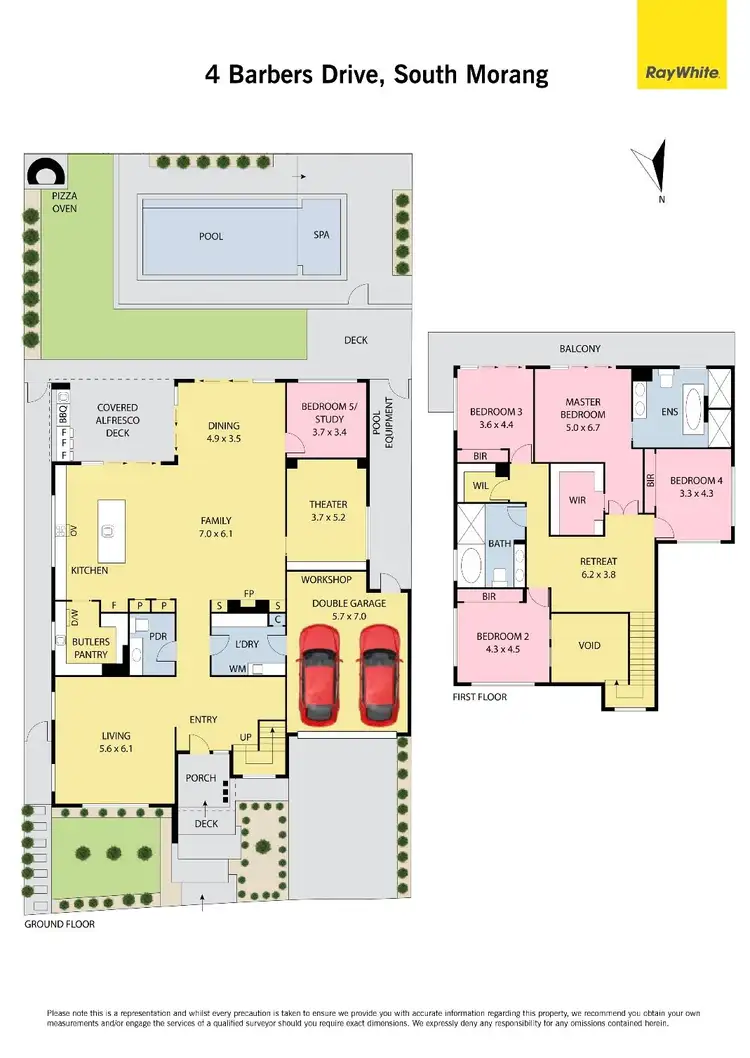 Floorplan of Homely house listing, 4 Barbers Drive, South Morang VIC 3752