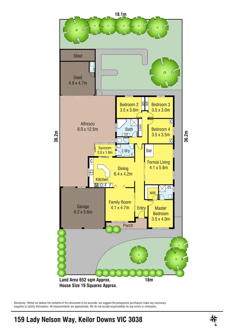 Floorplan of Homely house listing, 159 Lady Nelson Way, Keilor Downs VIC 3038