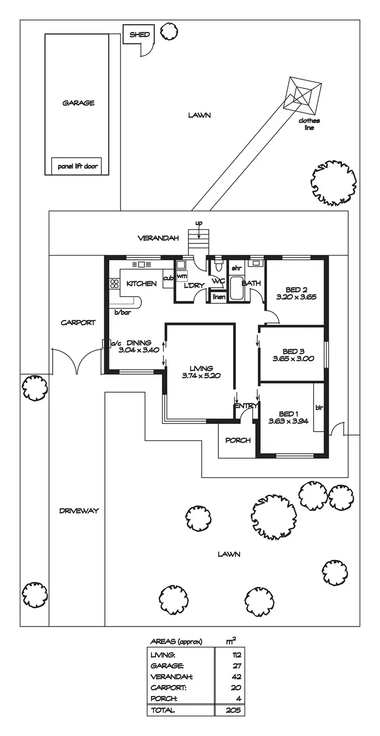 Floorplan of Homely house listing, 33 Knightsbridge Avenue, Valley View SA 5093