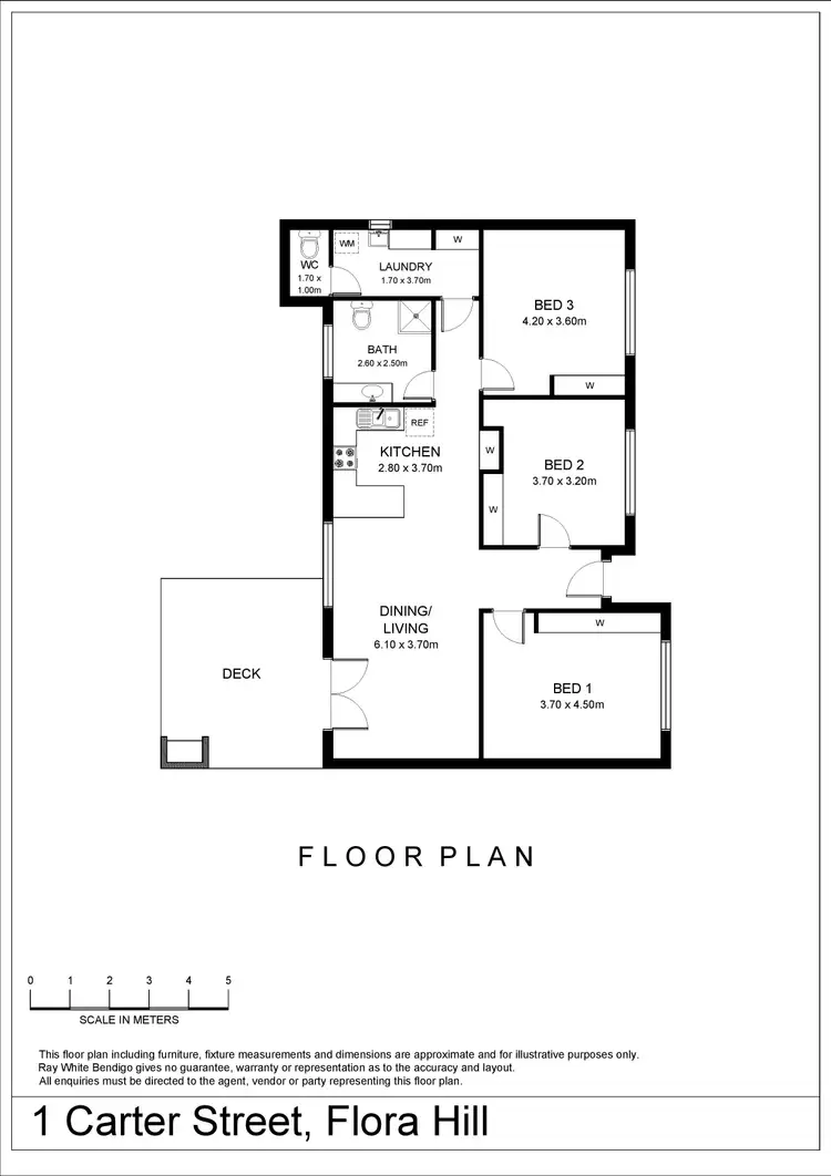 Floorplan of Homely house listing, 1 Carter Street, Flora Hill VIC 3550