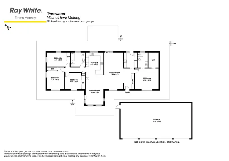 Floorplan of Homely rural property listing, 6586 Mitchell Highway, Molong NSW 2866