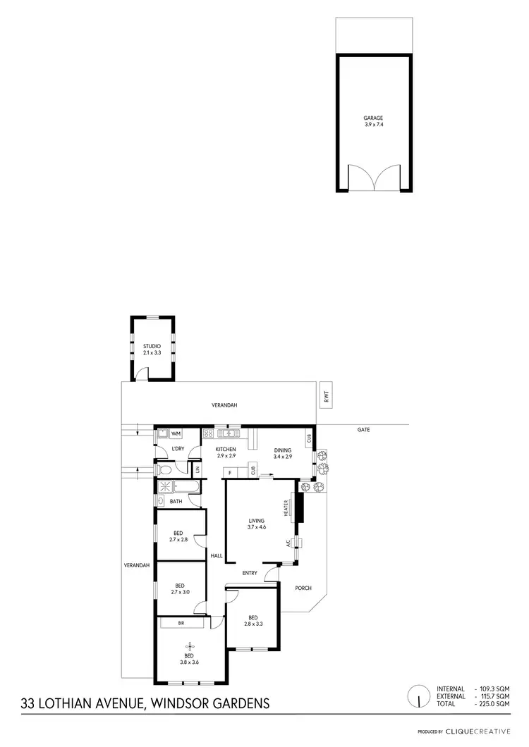 Floorplan of Homely house listing, 33 Lothian Avenue, Windsor Gardens SA 5087